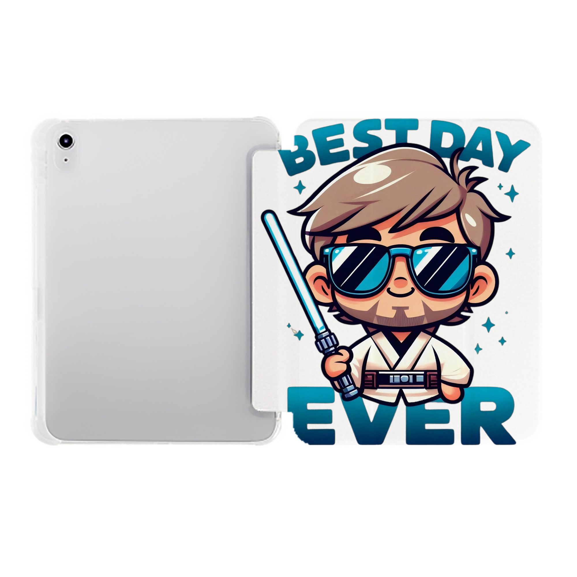 （画像用） スター・ウォーズ Star Wars IPad ケース ペン収納付き 三つ折りスタンド PUレザー×シリコン 対応機種9.5/10.5/10.9インチ
